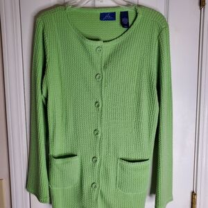 Women's Lightweight Light Green Sweater By J.H. Collectibles